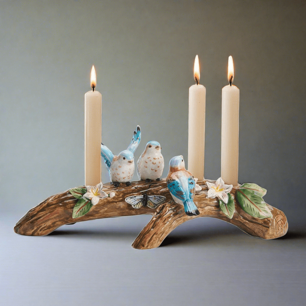 Candle holders / wooden bird candle holders hotsell