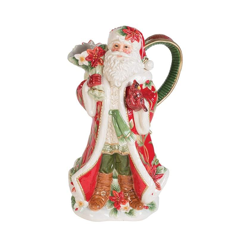 Fitz and Floyd Holiday Home Santa 48 oz. Pitcher