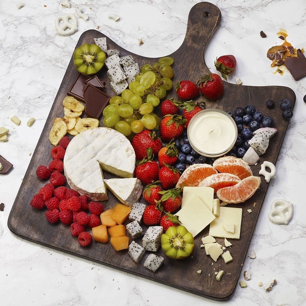 Paddle cheese and charcuterie board, or chopping board