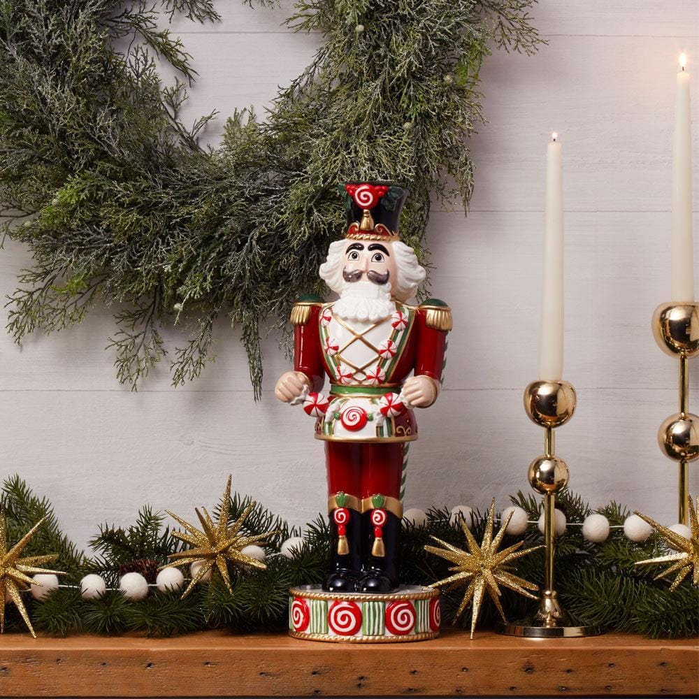 10 Red Christmas Nutcracker Plates Traditional Festive 