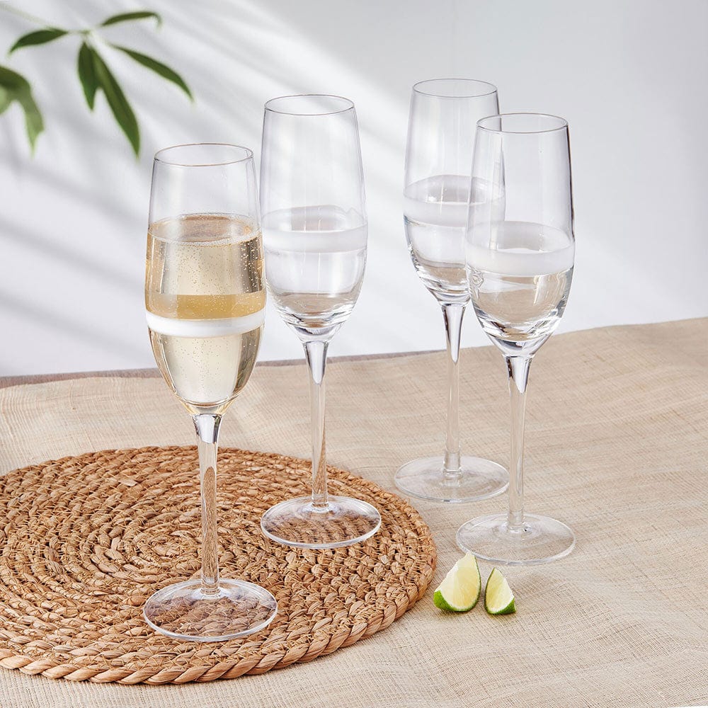 Champagne Flute Glasses Set