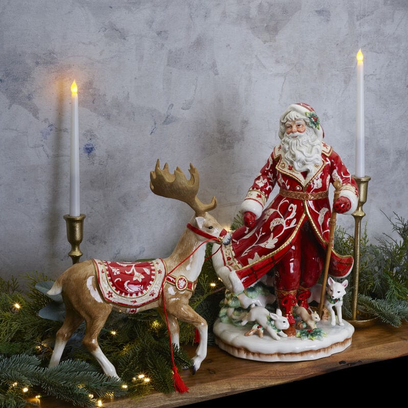 Town and Country Reindeer Figurine, 15 IN