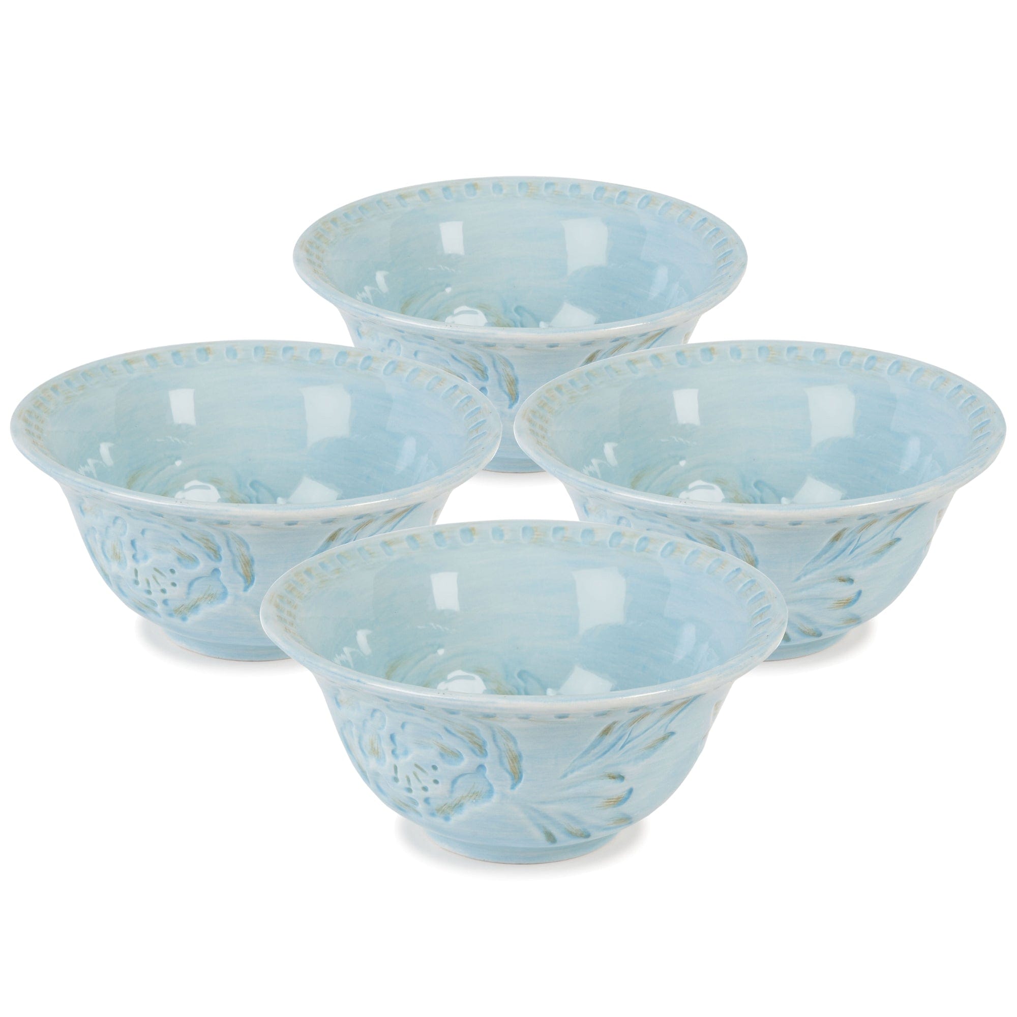 Toulouse Set of 4 Blue Soup Cereal Bowl