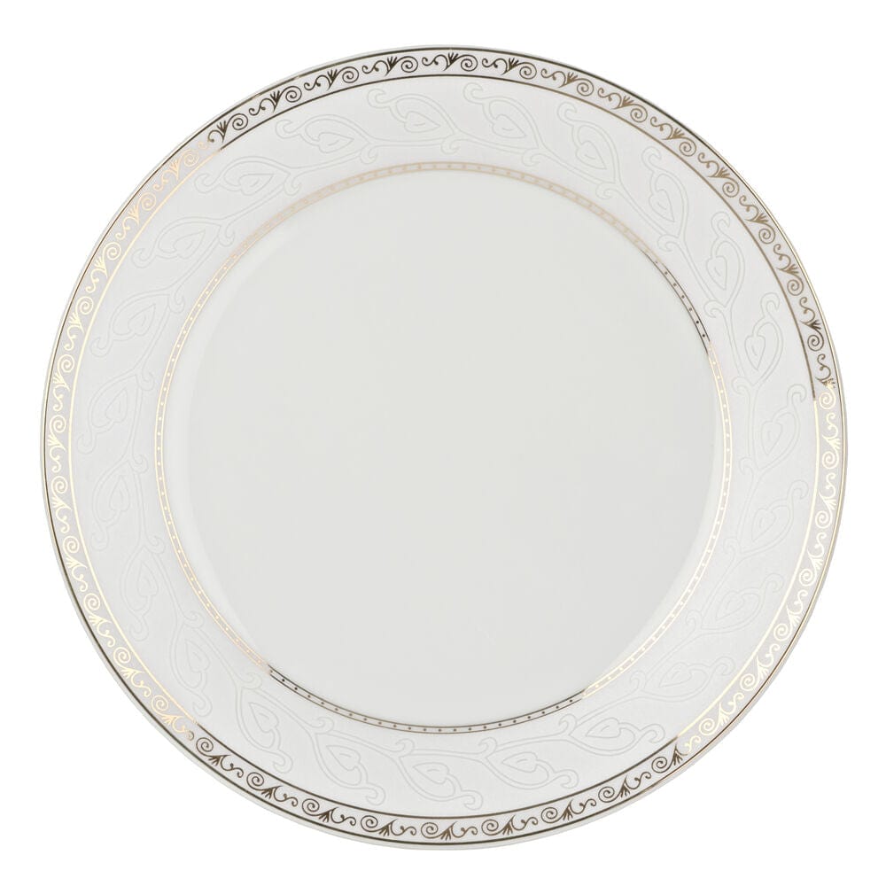 Gold Serif 32 Piece Dinnerware Set, Service for 8