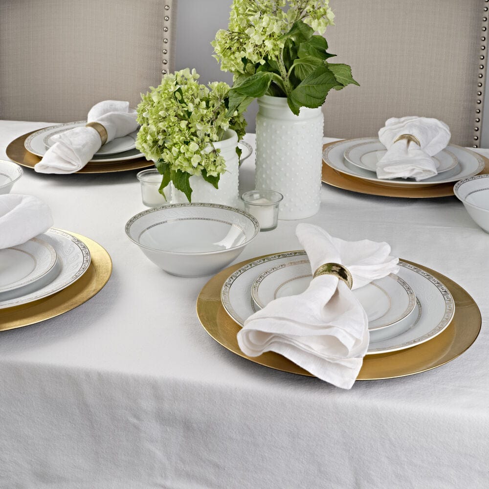 Gold Serif 32 Piece Dinnerware Set, Service for 8