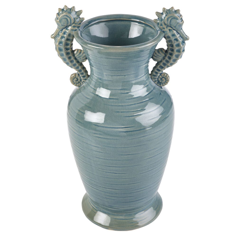 Coastal Home Seahorse Vase 11.5 IN