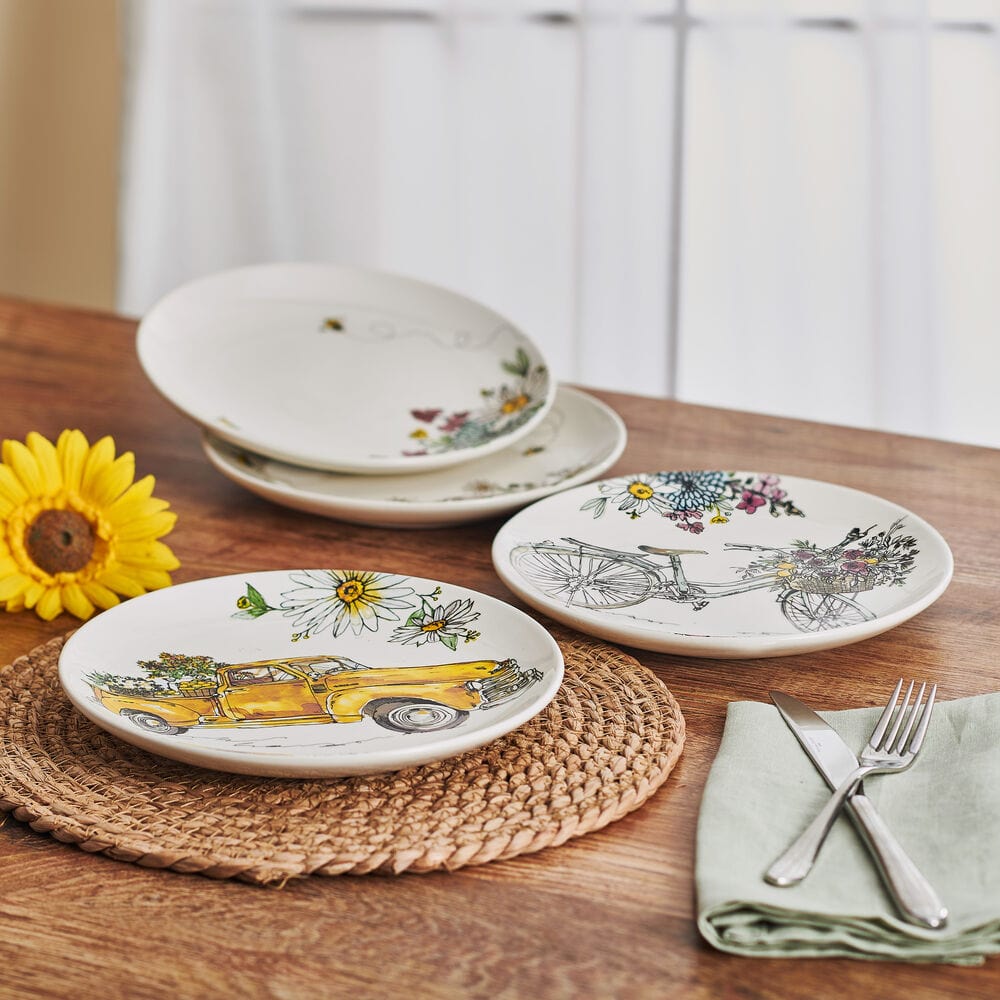 Emi's Garden Set of 4 Salad Plates