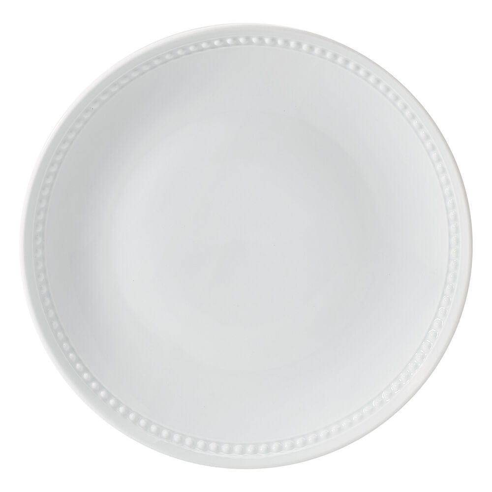 Everyday White® Beaded Coupe Set of 4 Dinner Plates