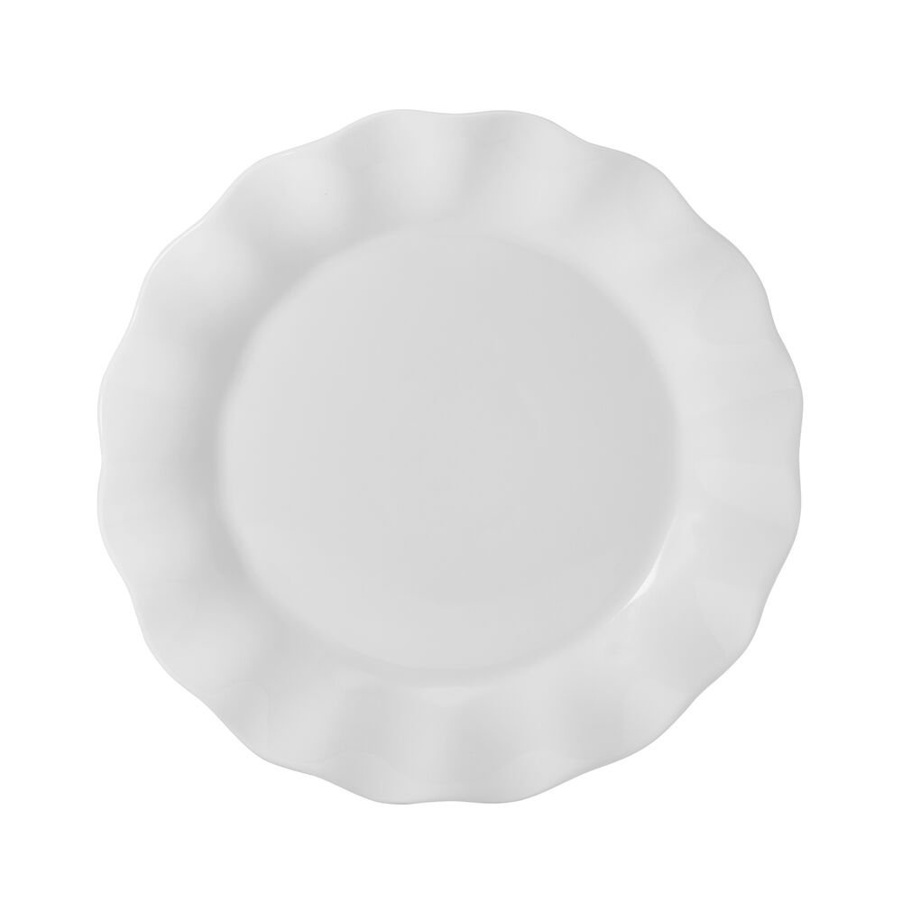 Everyday White® Scalloped 12 Piece Dinnerware Set, Service for 4