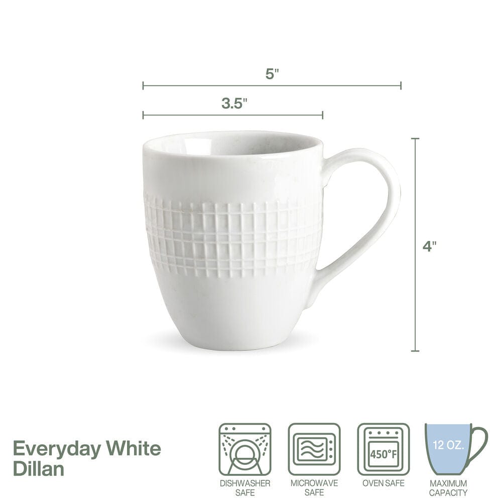 Everyday White® Set of 4 Dillan Mugs