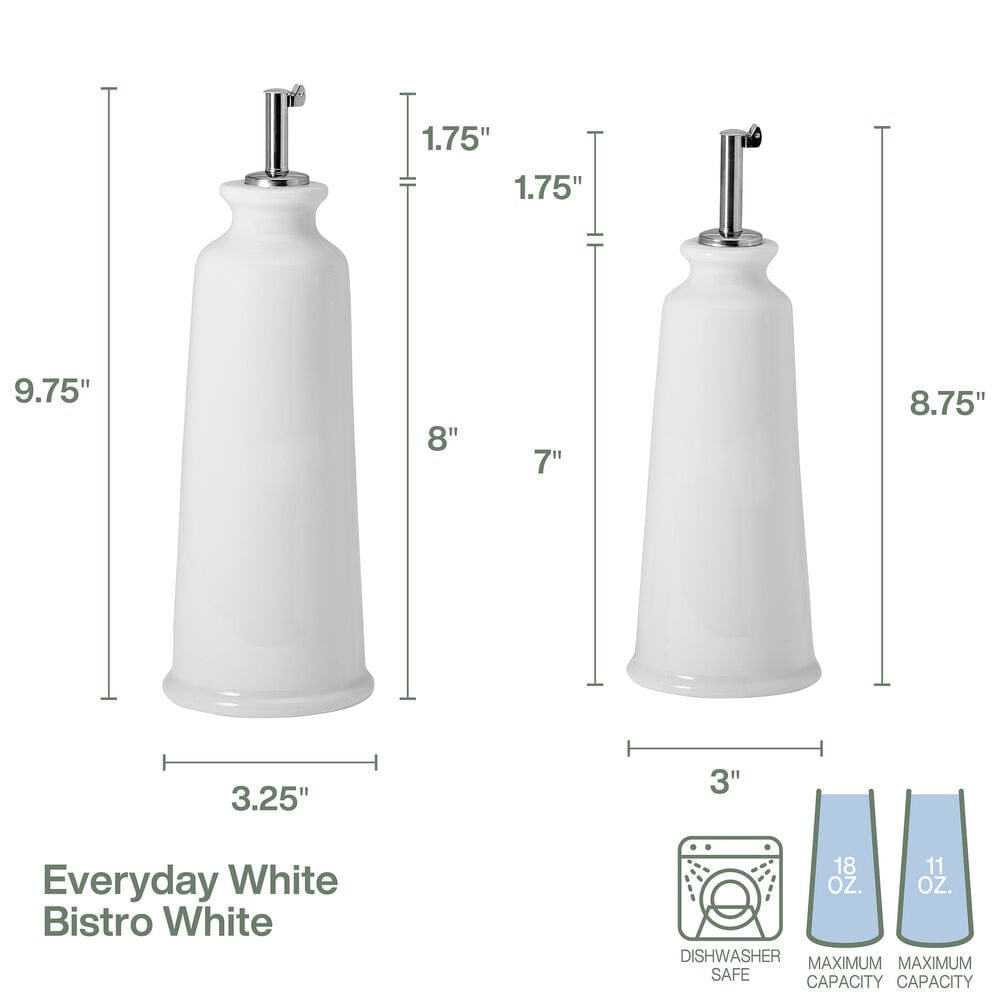 Everyday White® Bistro Oil and Vinegar Bottle Set