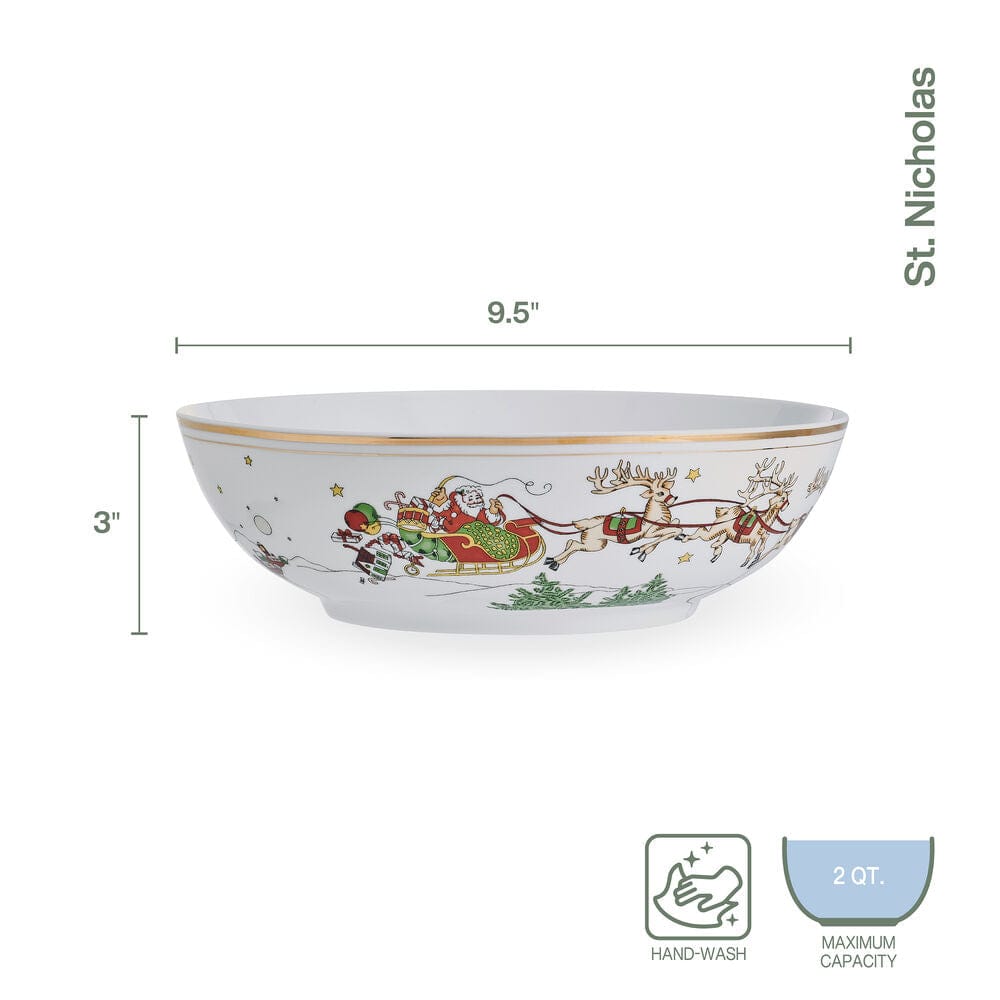 St. Nicholas Gold Serving Bowl