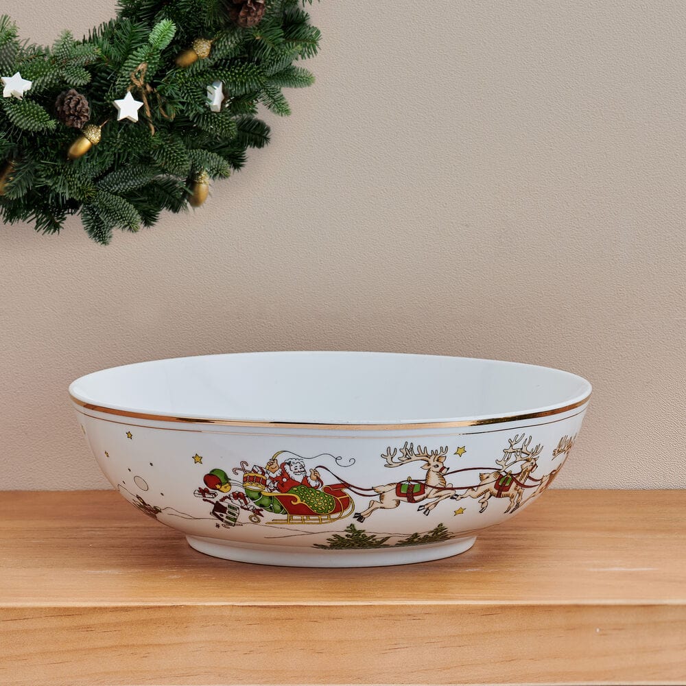 St. Nicholas Gold Serving Bowl