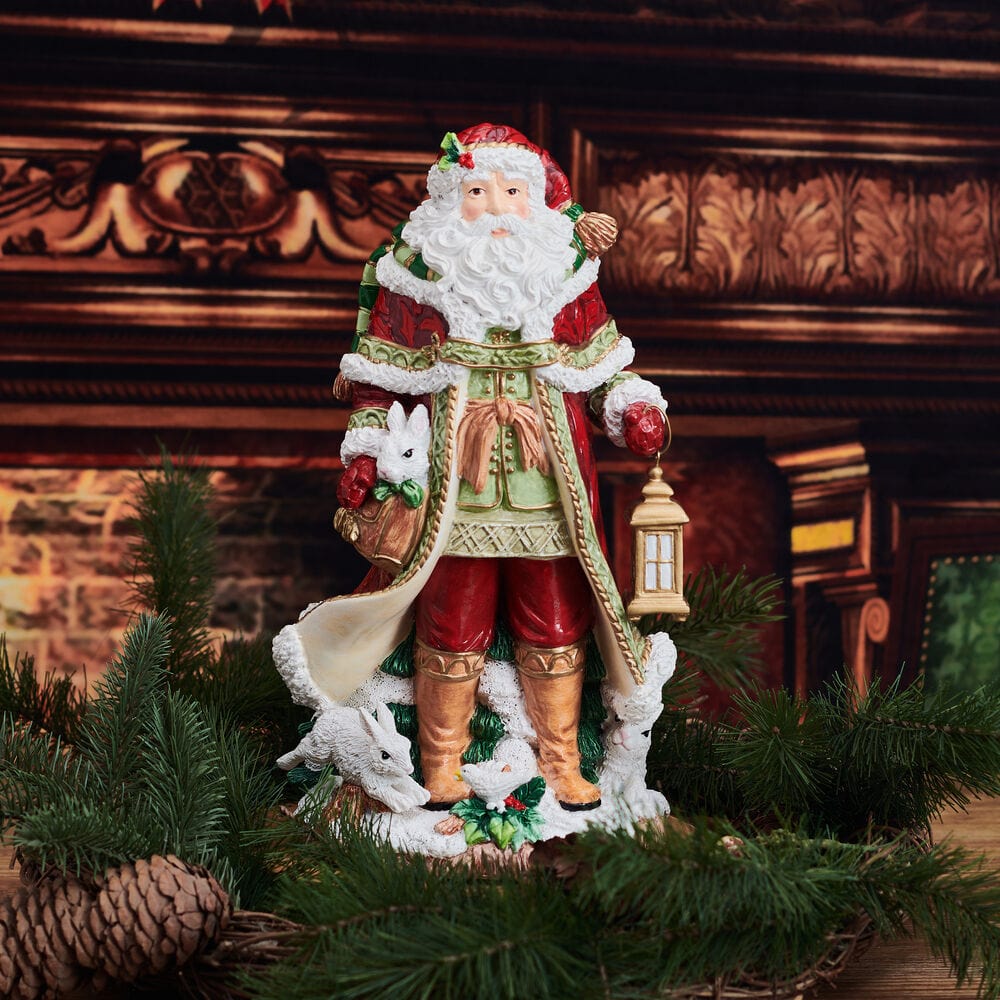 Holiday Musical Telluride Santa Figurine, 11 IN