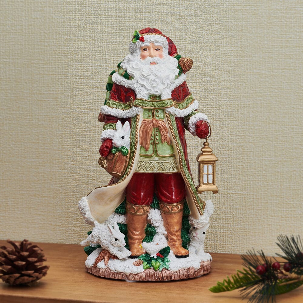 Holiday Musical Telluride Santa Figurine, 11 IN