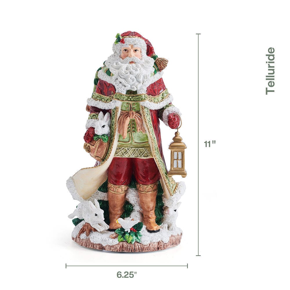 Holiday Musical Telluride Santa Figurine, 11 IN