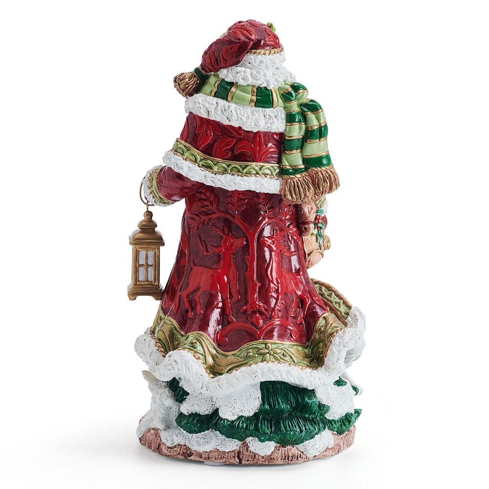 Holiday Musical Telluride Santa Figurine, 11 IN