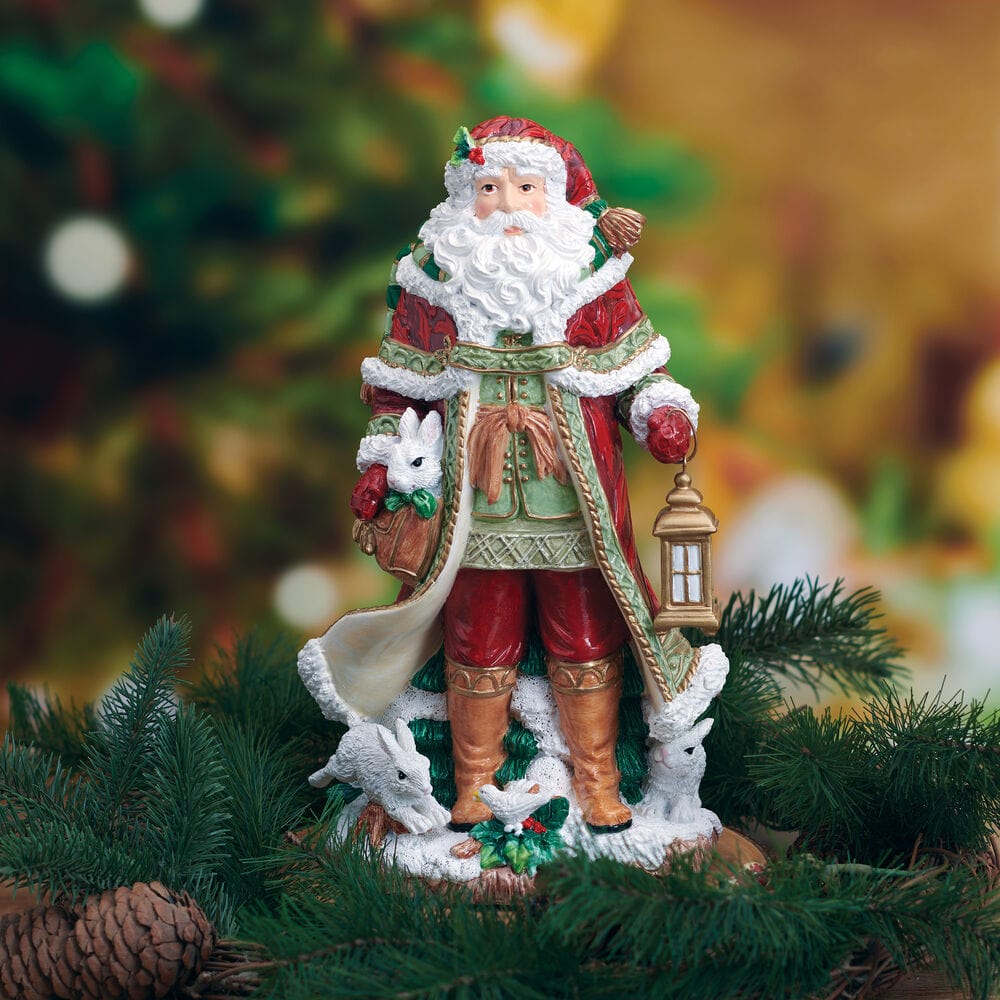 Holiday Musical Telluride Santa Figurine, 11 IN