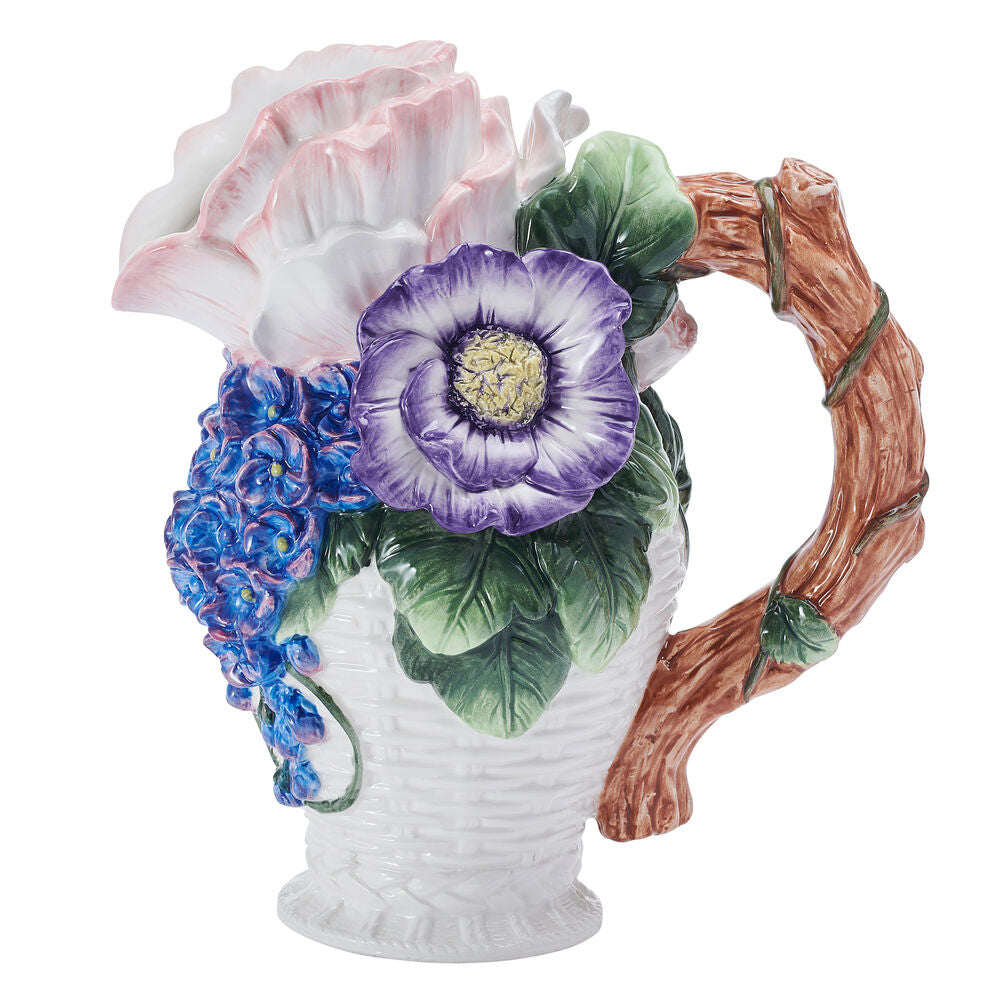 Jardin Bouquet Flower Pitcher Vase