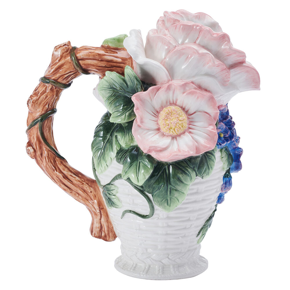 Jardin Bouquet Flower Pitcher Vase