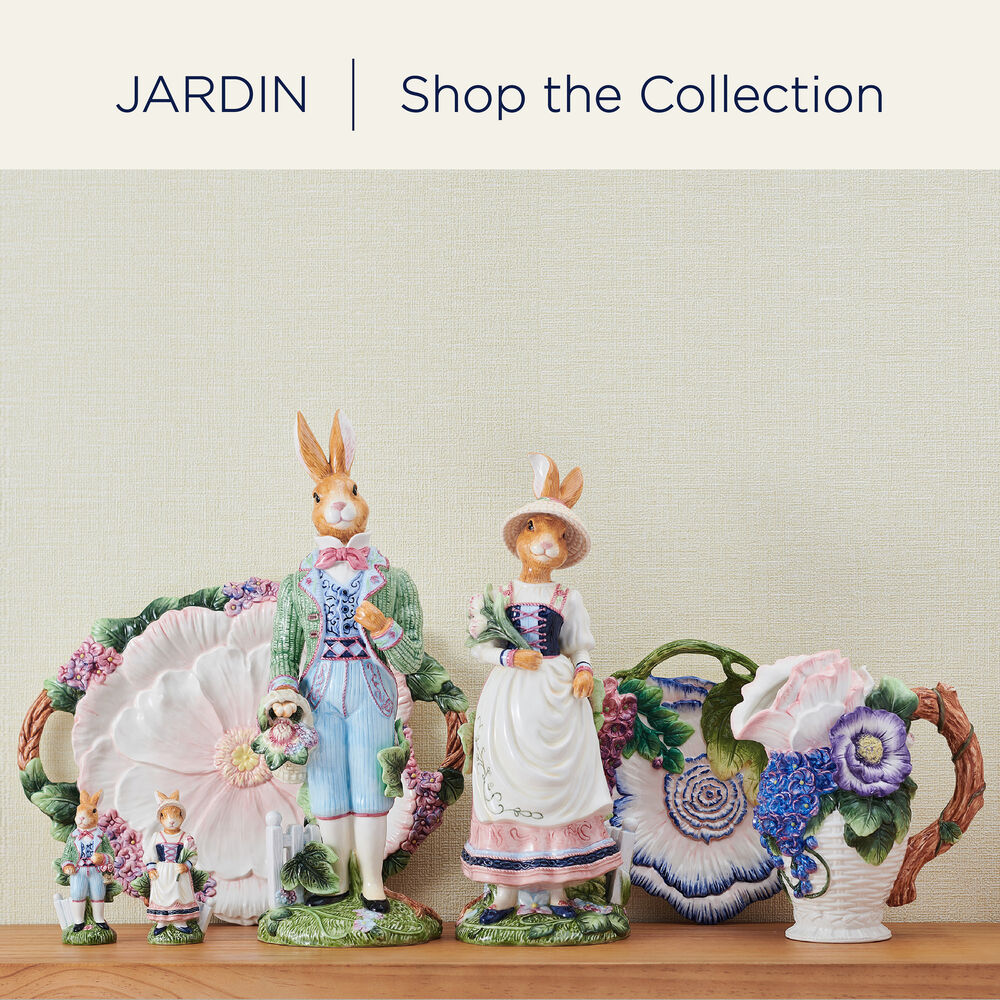 Jardin Rabbit Cookie Jar Figurine