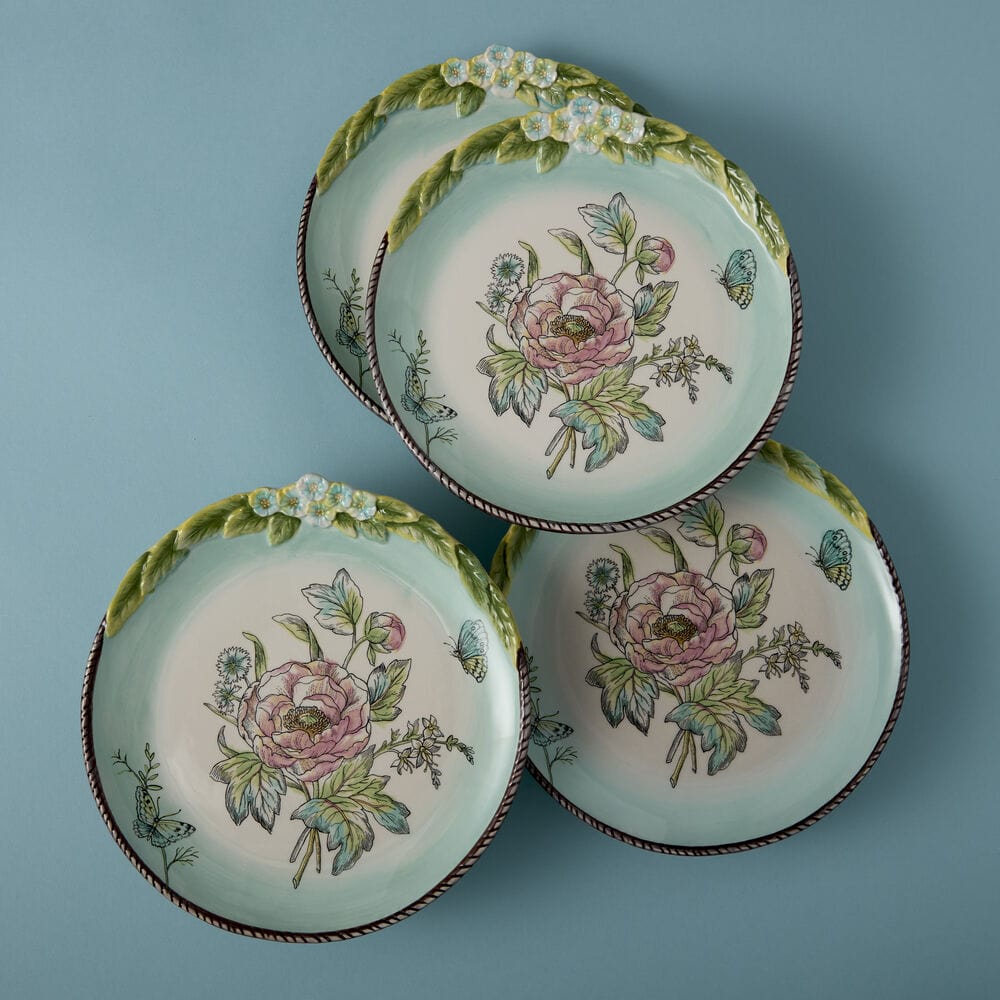 English Garden Set of 4 Bloom Salad Plates