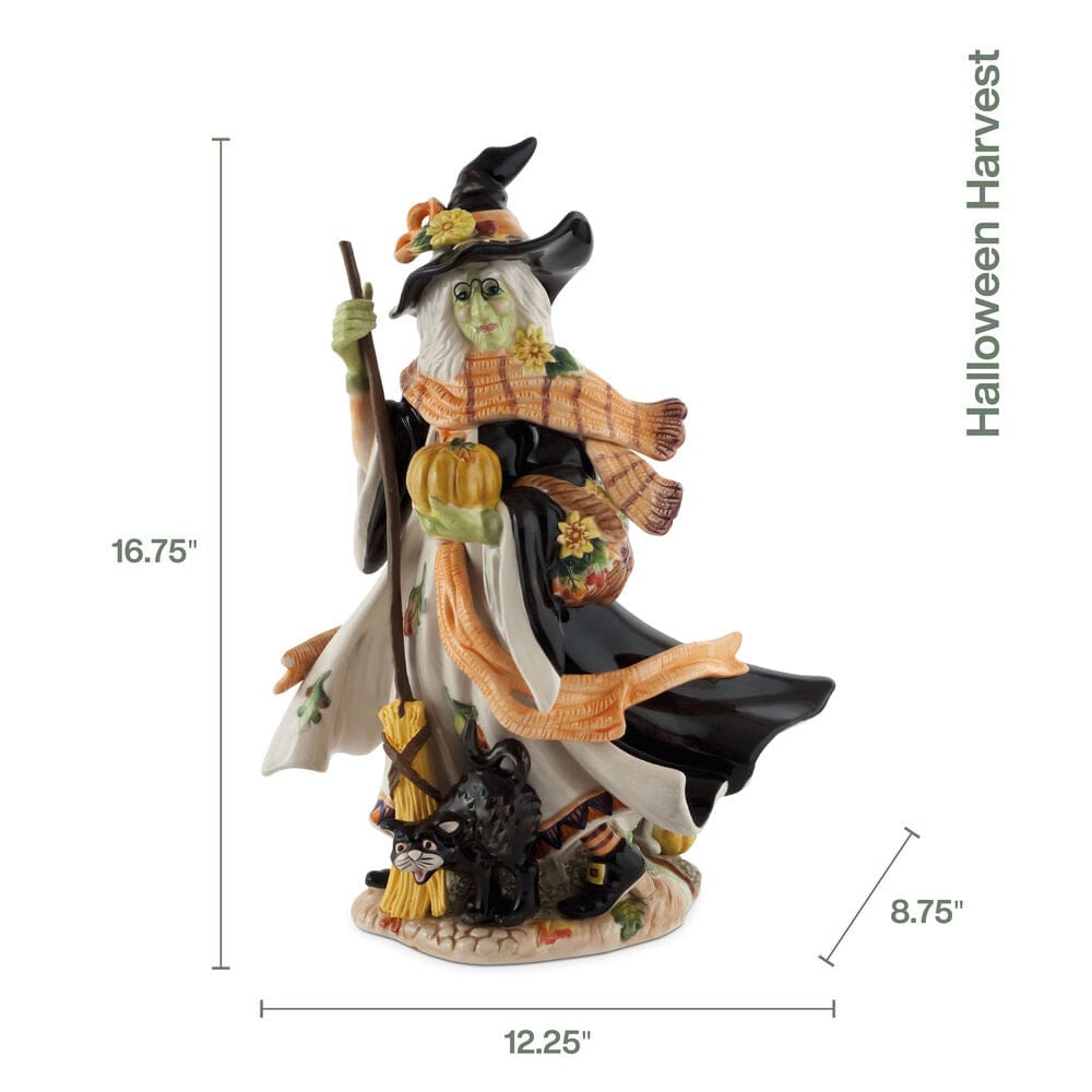 Halloween Harvest Witch Figurine, 16.75 IN