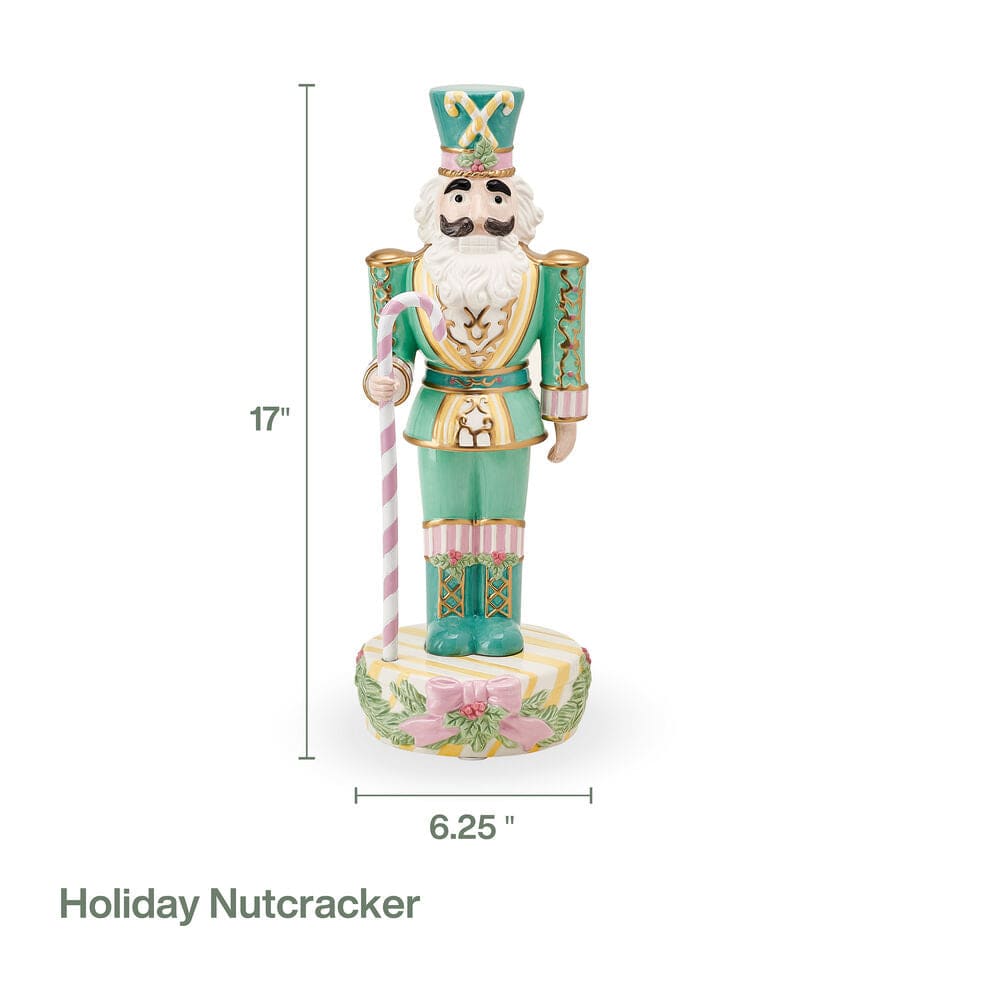 Cotton Candy Soldier Holiday Nutcracker Figurine, 17IN