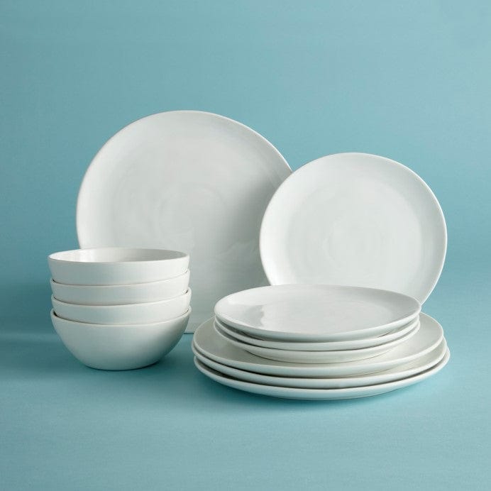 Everyday White® Organic 12 Piece Dinnerware Set, Service for 4