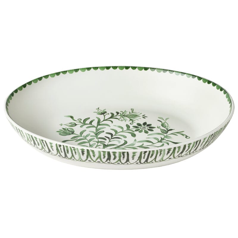 Sicily Green Serving Bowl and Platter Set