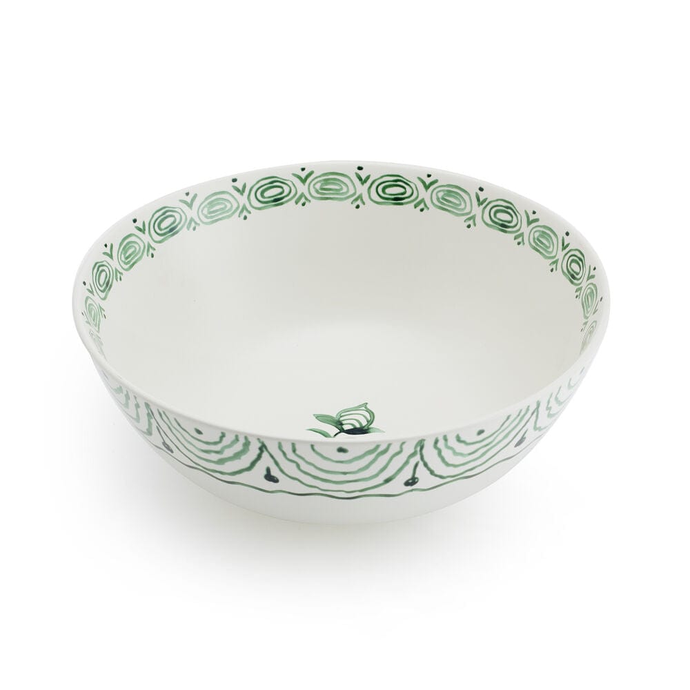 Sicily Green Set of 2 Serving Bowls with Salt & Pepper Set