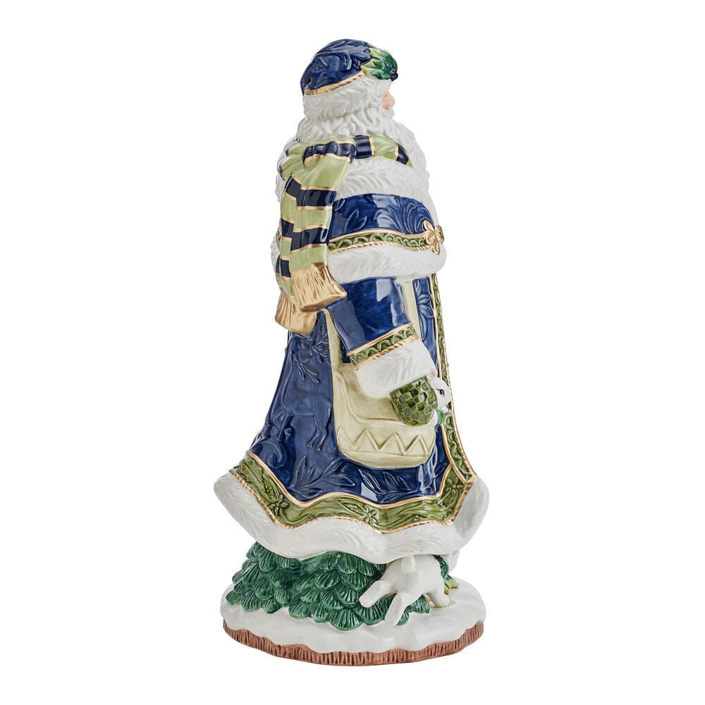 Telluride Studio Blue Santa Figurine, 13 IN