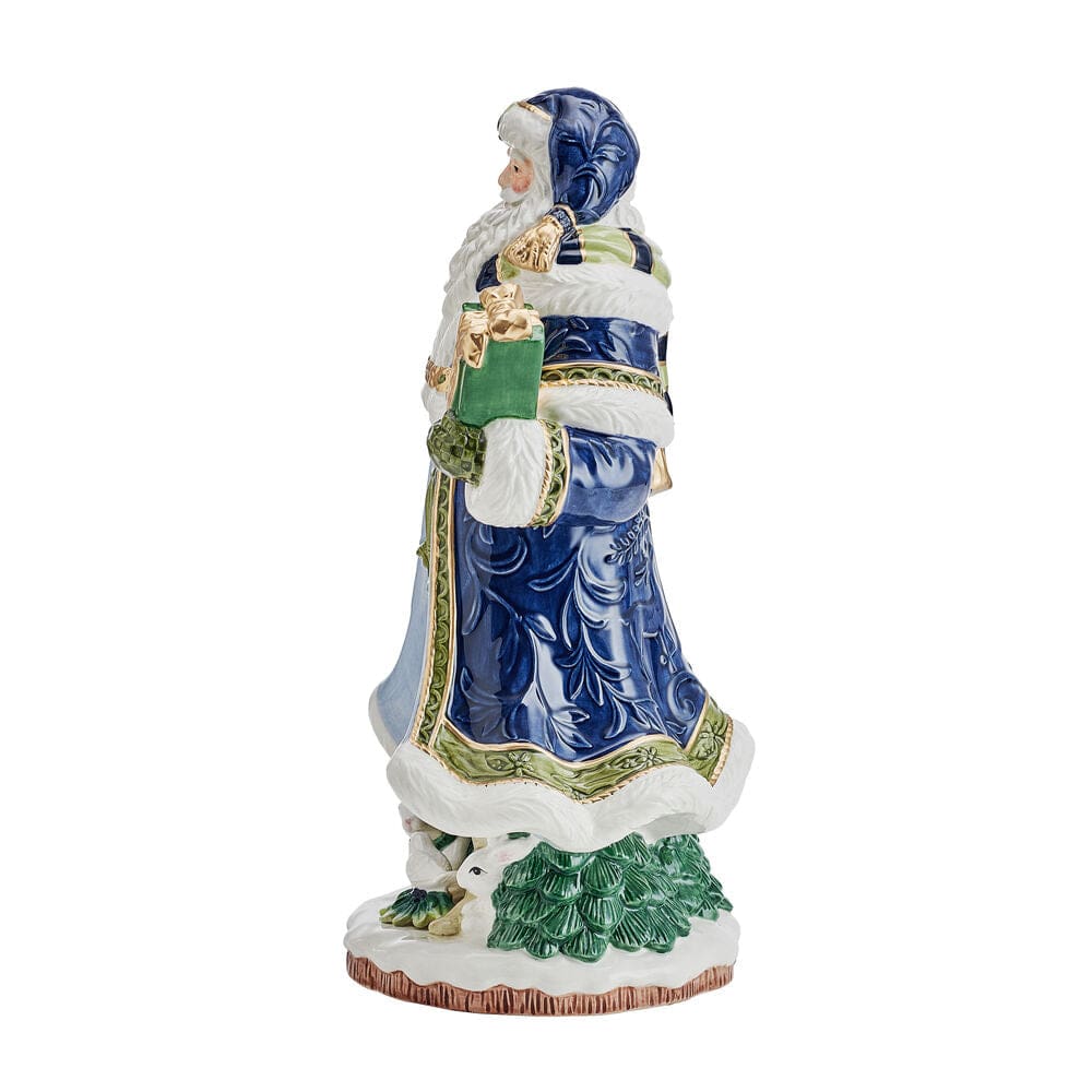 Telluride Studio Blue Santa Figurine, 13 IN