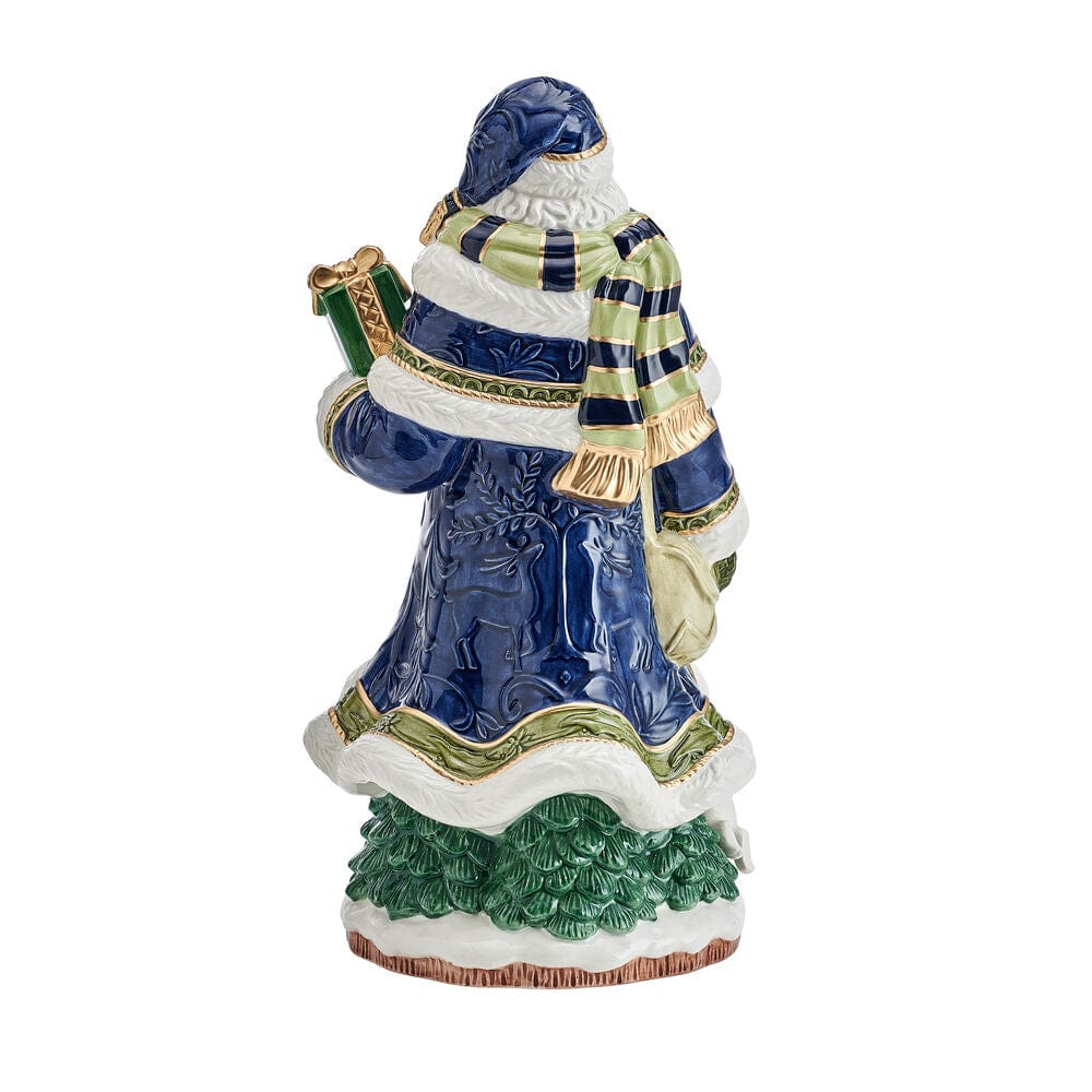 Telluride Studio Blue Santa Figurine, 13 IN