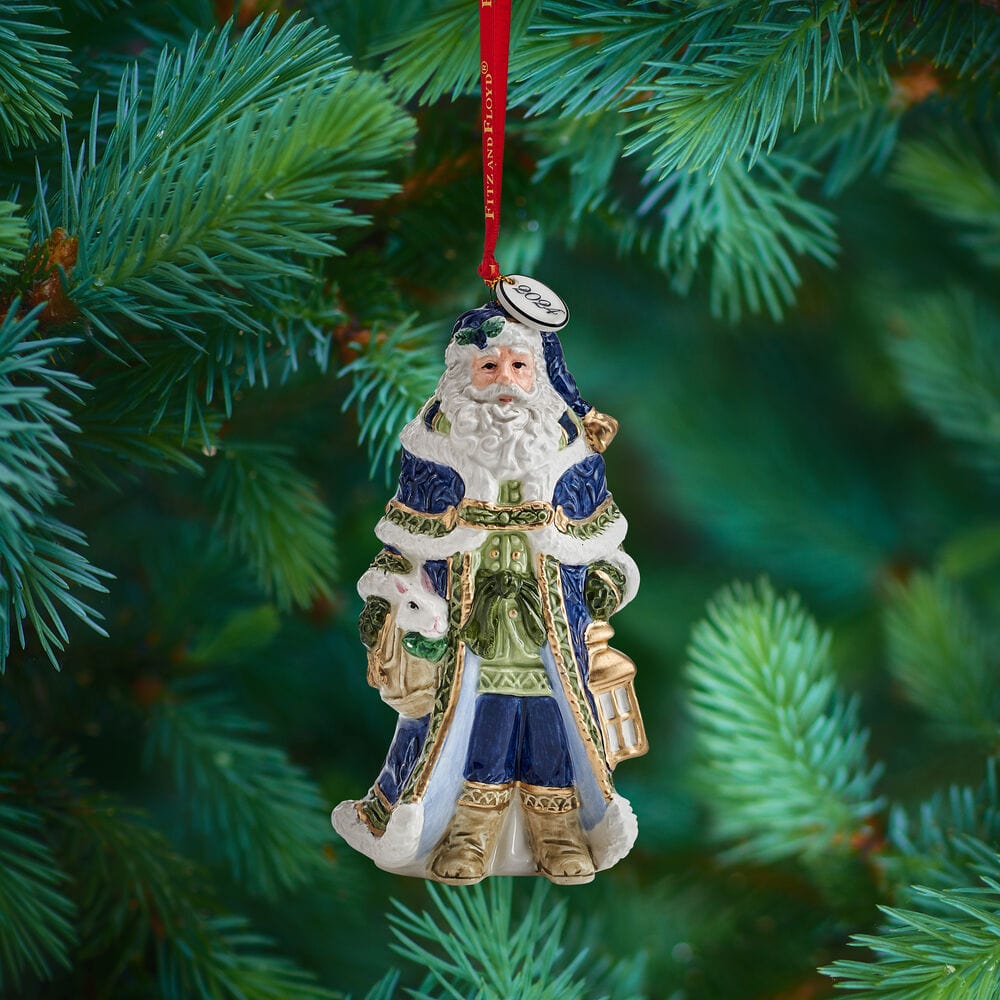 Telluride Blue 2024 Santa Bell Ornament