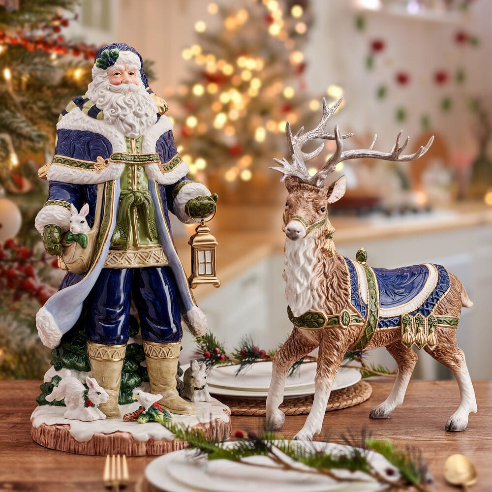 Telluride Blue Grand Santa Figurine, 19 IN