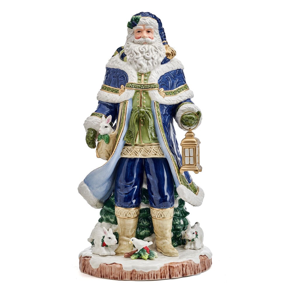 Telluride Blue Grand Santa Figurine, 19 IN