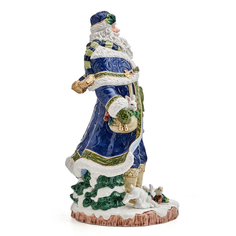 Telluride Blue Grand Santa Figurine, 19 IN