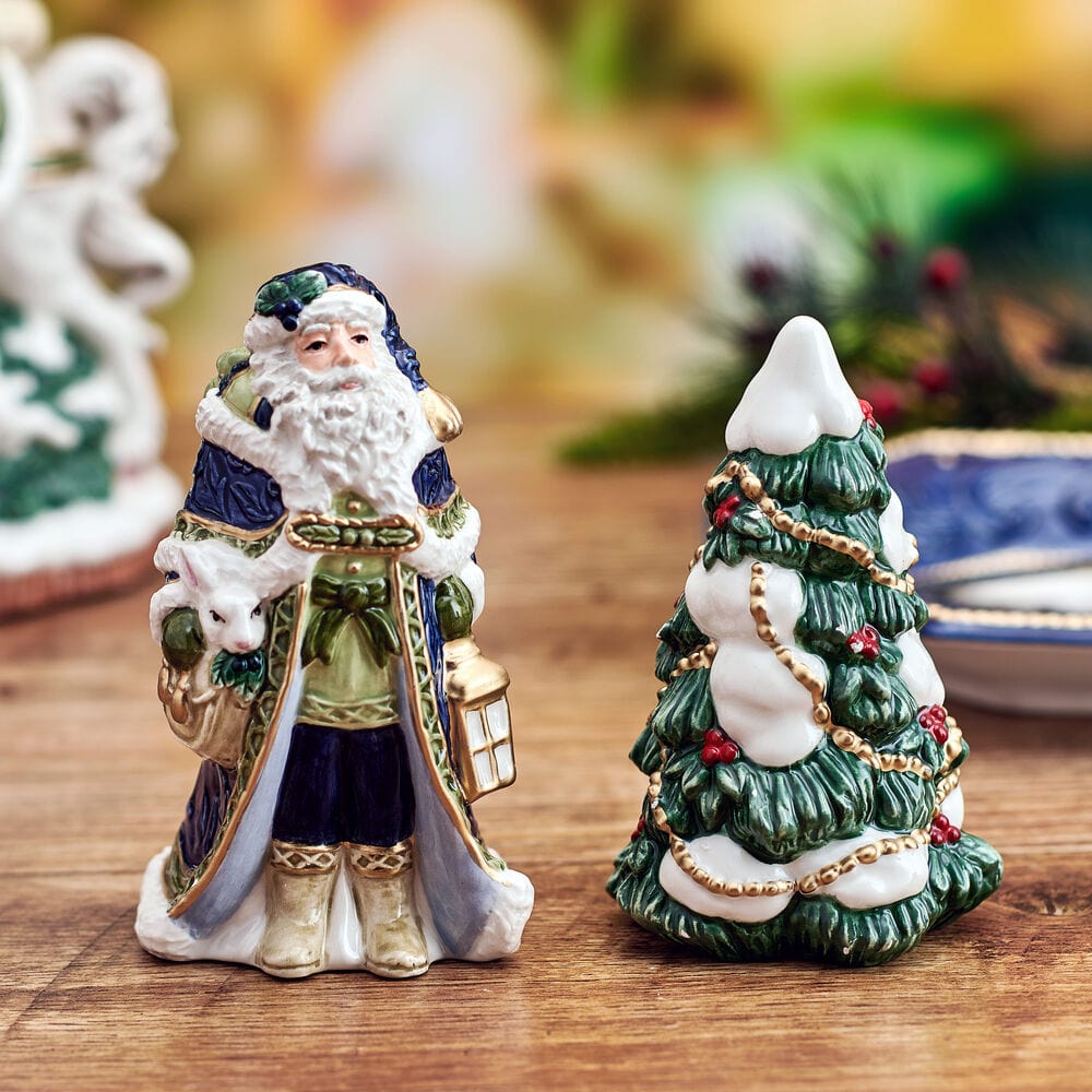 Telluride Blue Santa Salt and Pepper Set