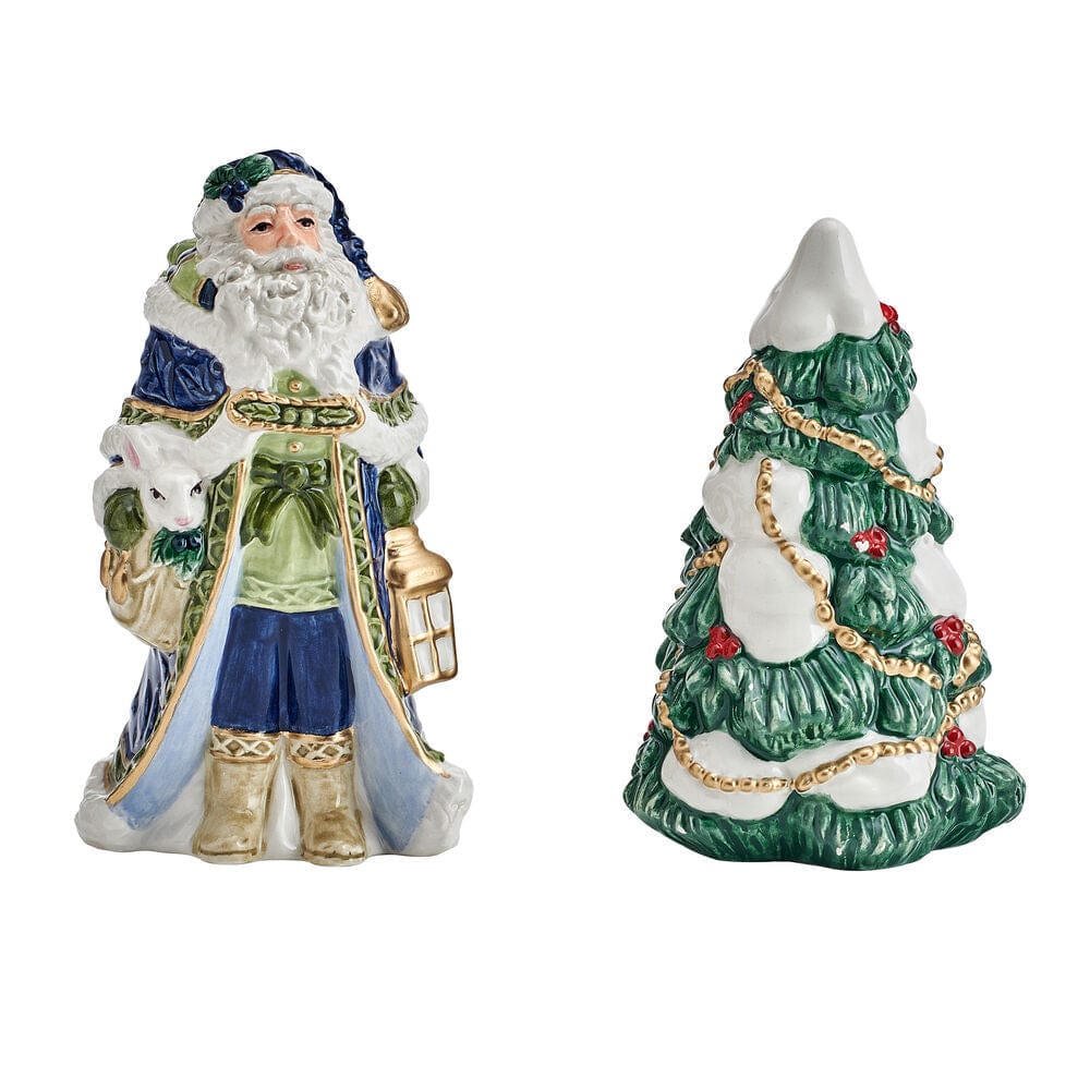 Telluride Blue Santa Salt and Pepper Set