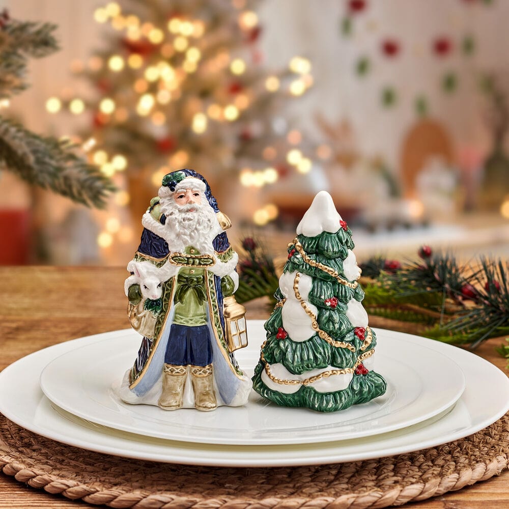 Telluride Blue Santa Salt and Pepper Set