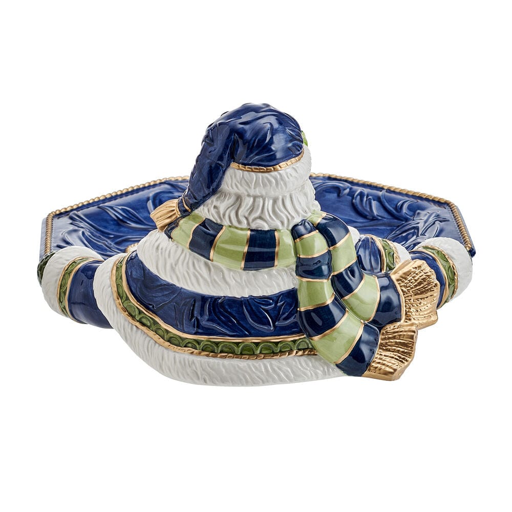 Telluride Blue Santa Serving Bowl