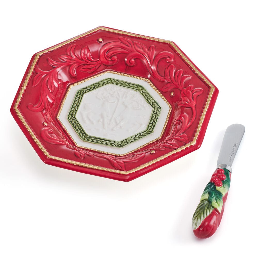 Telluride Appetizer Plate with Spreader