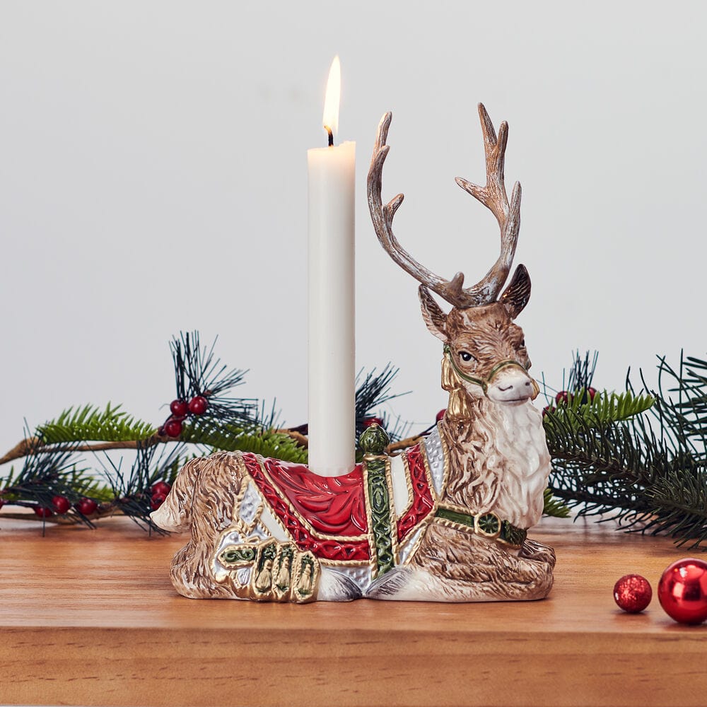 Telluride Resting Deer Candle Holder