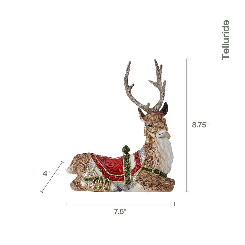 Telluride Resting Deer Candle Holder