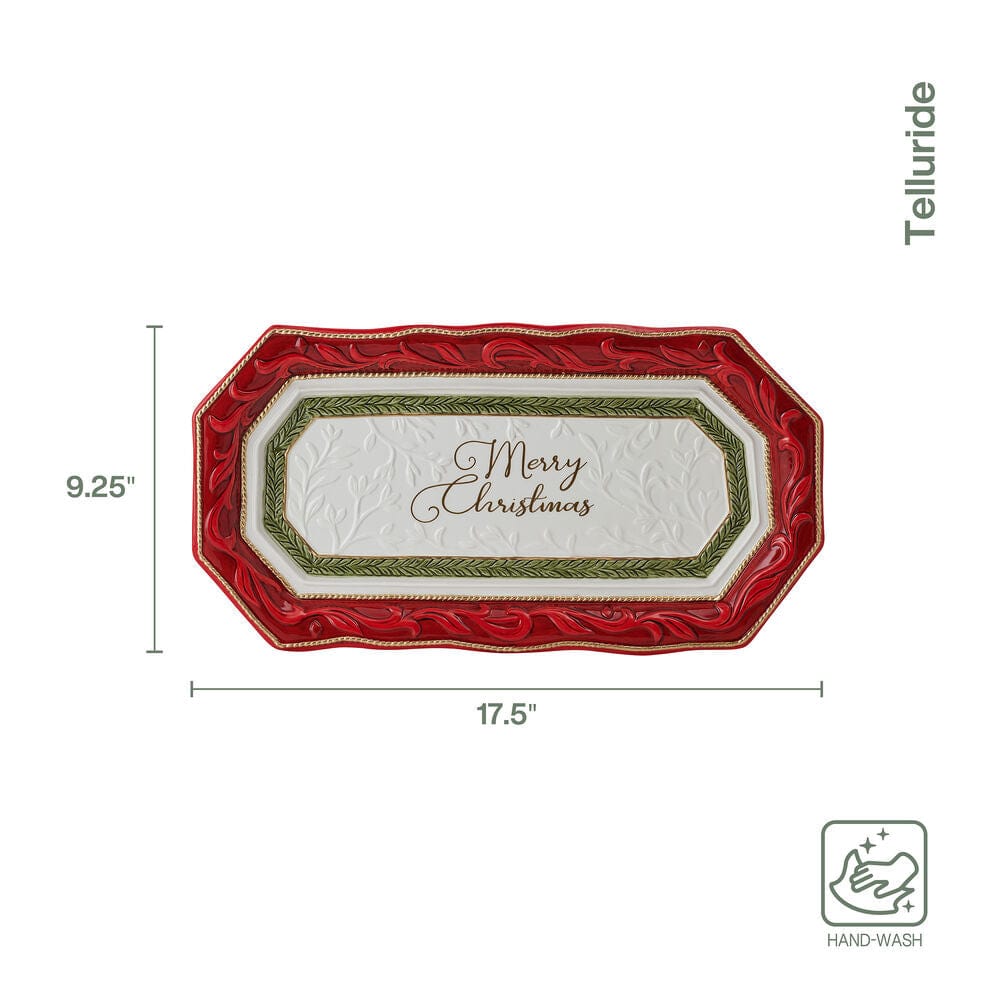 Telluride Merry Christmas Bread Tray