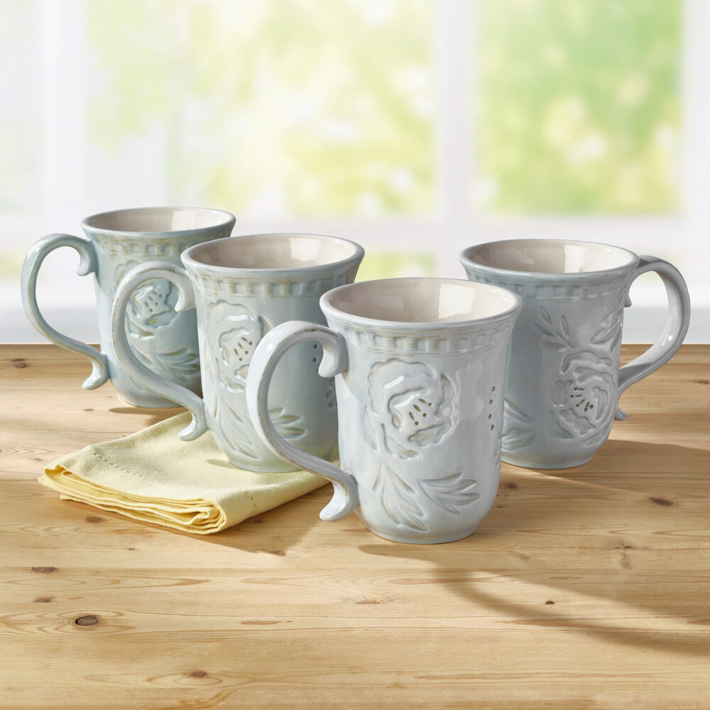 Toulouse Blue Set of 4 Mugs