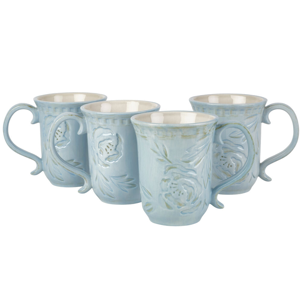 Toulouse Blue Set of 4 Mugs