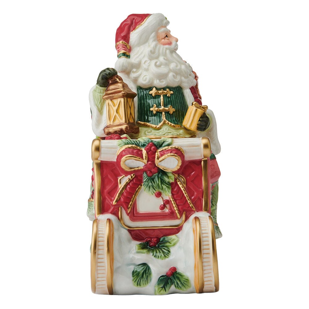 Crimson Holiday Cookie Jar, 10 IN