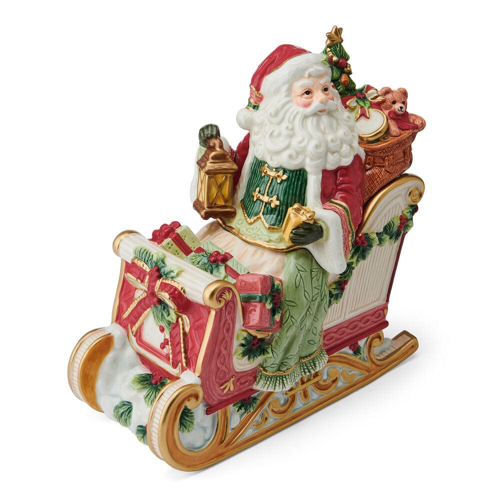 Crimson Holiday Cookie Jar, 10 IN